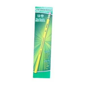 Ticonderoga The World's Best Pencil Wooden #2 HB Box of 12